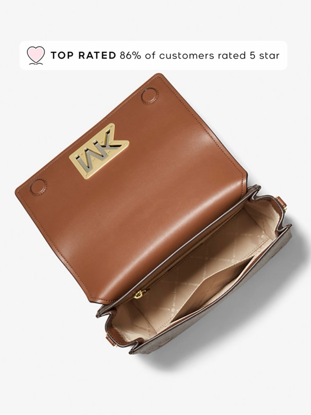 Michael Kors Dark Brown Crossbody Bag - Picture 5 of 8